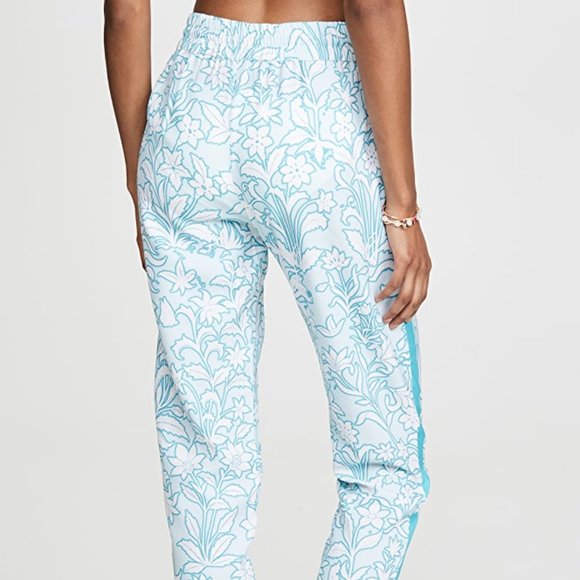 HEMANT & NANDITA Floral Track Joggers Pants - designer Blue and White XL - Picture 3 of 7